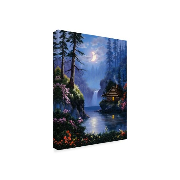 Anthony Casay 'Night Scene 2' Canvas Art,14x19